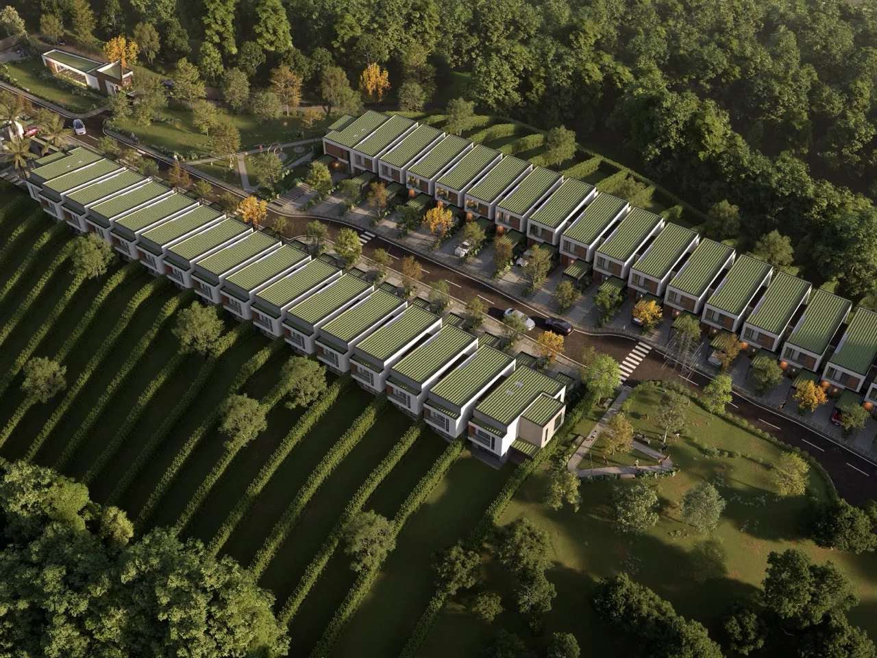 Vista aérea del sector norte de Armenia