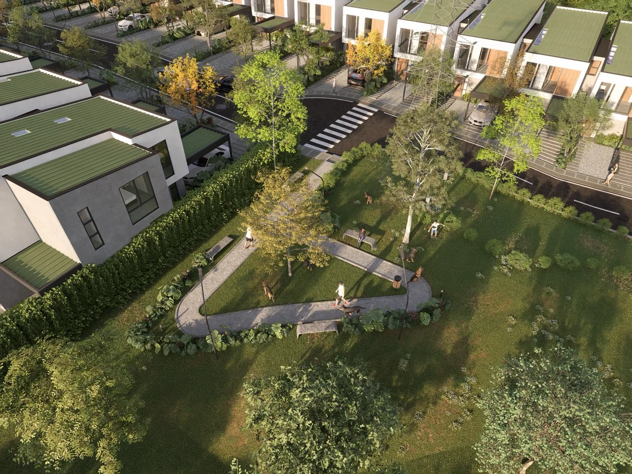 Zonas verdes privadas dentro del conjunto